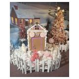Ginger bread house display area house is cardboard