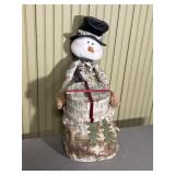 Paper made snowman