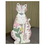 Wooden cat decoration