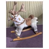 Reindeer, rocking horse