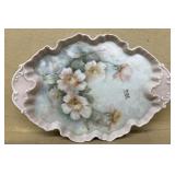 Hand-painted flower tray