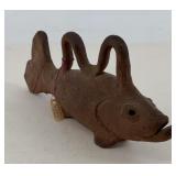 Red Clay Fish, inscribed Overbeck, 7.5" long