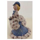 Overbeck Large Southern Belle floral blue dress