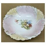 Hand-painted flower deep bowl, lots of color