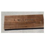 L MITCHELL painted sign