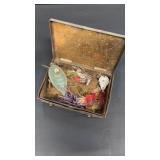 Fishing Lures in leather covered box
