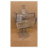 Etched glass Wedding Box compote by Adams&Co