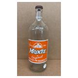Vintage MOXIE quart soda bottle