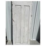 6' white painted door