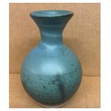 Shafer Pottery Blue Vase 7'