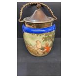 RS Prussia Cobalt Biscuit Jar