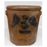 Crock, 3-gallon Bee Hive, early