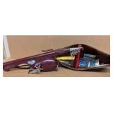 Vintage Dolphin compact fishing pole w/
