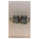 Studio pottery coffee cups