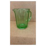 Hazel Atlas green depression juice pitcher