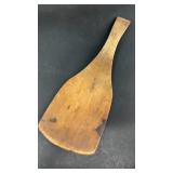 Primitive Wood Paddle Spoon