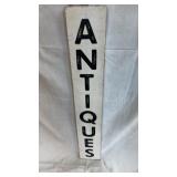 Wooden antiques sign