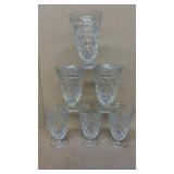 American Fostoria foot tea goblets