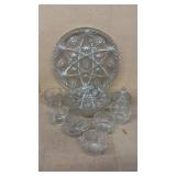 Various clear glass items