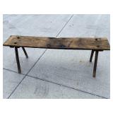 Wooden bench
