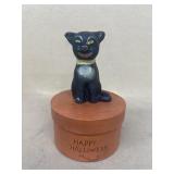 Happy Halloween scary cat container