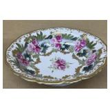 Hand painted nip on bowl rose design
