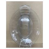 1890s press glass give us our daily bread plate