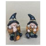 Halloween porcelain witch figurines