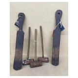 Colonial spatulas and hammers
