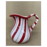 Christmas candy, cane, striped water, pitcher