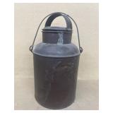 Metal can with wire handle