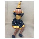 Halloween decorative cloth face, hand-painted,