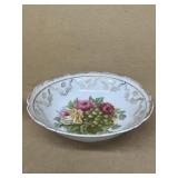 Roses and great hand painted bowl