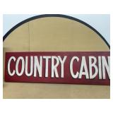 Country cabin canvas sign
