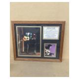 Johnny Cash framed photo