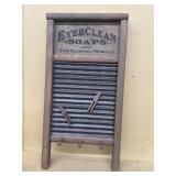 Ever clean soap, advertising washboard decorative