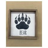 Bear sign decoration