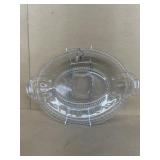 Pressed glass, give us our daily bread plate