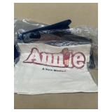 Canvas carrying bags, Annie, a new musical