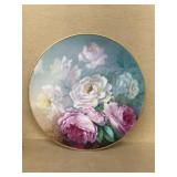 Italy hand-painted rose plates
