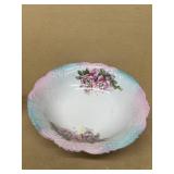 Colorful rose hand painted deep bowl