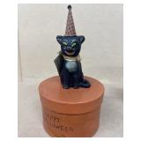 Halloween scary cat box