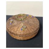 Sewing basket with content