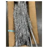 7' pom-pom Royal aluminum Christmas tree
