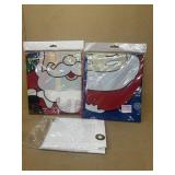 Santa Claus Christmas banners 3' x 5'