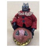 Halloween full moon cat