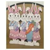 Easter rabbit, wooden decorations