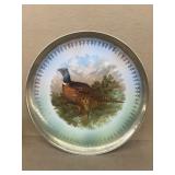 Germany, hand-painted pheasant plate
