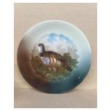 Hand painted pheasant plate