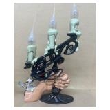 Halloween light up candlestick decoration